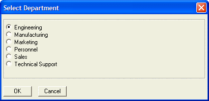 Quick Dialog Preview Radio Buttons